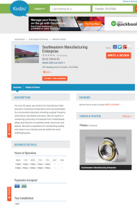 Kudzu Business Listing | Southeastern Manufacturing Enterprise