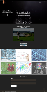 Personal Branding Website | Screenshot | Matthew Borza