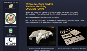 good example - machine shop - capabilities
