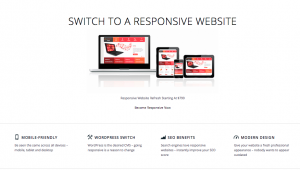 responsive website | desktop view