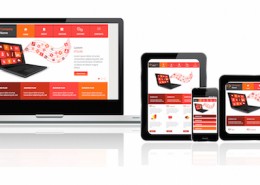 devices showing a responsive website