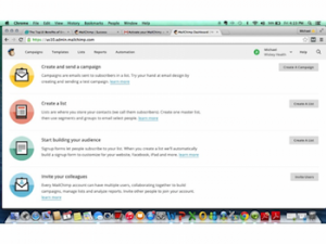 last step in creating a email marketing management account