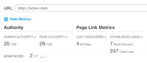 Amount Of SEO Backlinks | Audit Info
