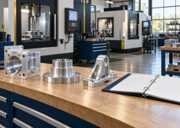Generic machined aluminum parts and a blank capability binder in a CNC shop